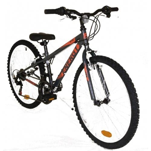 ENERGY ΠΟΔΗΛΑΤΟ MOUNTAIN THUNDER 26" 18 ΤΑΧΥΤΗΤΕΣ ΑΝΘΡΑΚΙ FLUO ΚΟΚΚΙΝΟ - Ποδήλατα Βουνού / MTB Hardtail στο bikemall1
