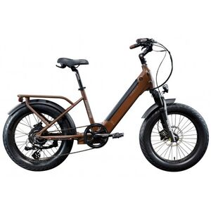 LOMBARDO ΗΛΕΚΤΡΙΚΟ ΠΟΔΗΛΑΤΟ AURELIA COMPACT 20" BROWN COFFEE/GREY GHIAIA MATT 2024 - Ηλεκτρικό Ποδήλατο στο bikemall1