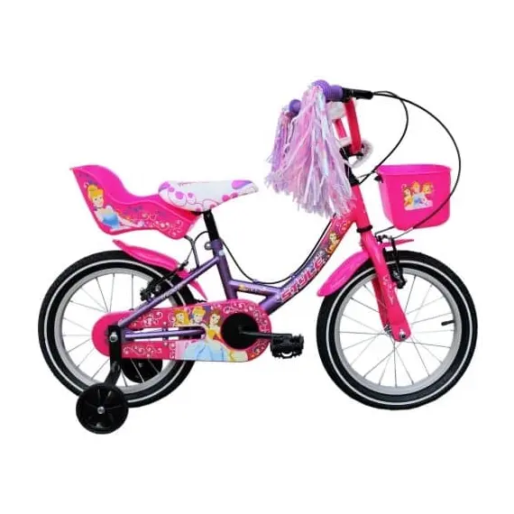 STYLE ΠΑΙΔΙΚΟ ΠΟΔΗΛΑΤΟ 16" PRINCESS ΡΟΖ ΜΩΒ - Ποδήλατα Παιδικά  στο bikemall